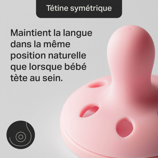 Lot de 4 sucettes imitant le sein maternel 0-6 mois Tommee tippee