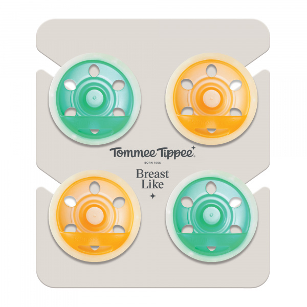 Lot de 4 sucettes silicone bébé 0-6 mois phosphorescentes Tommee tippee