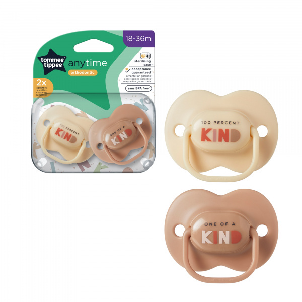 Lot de 2 sucettes anytime 18-36 mois Tommee tippee