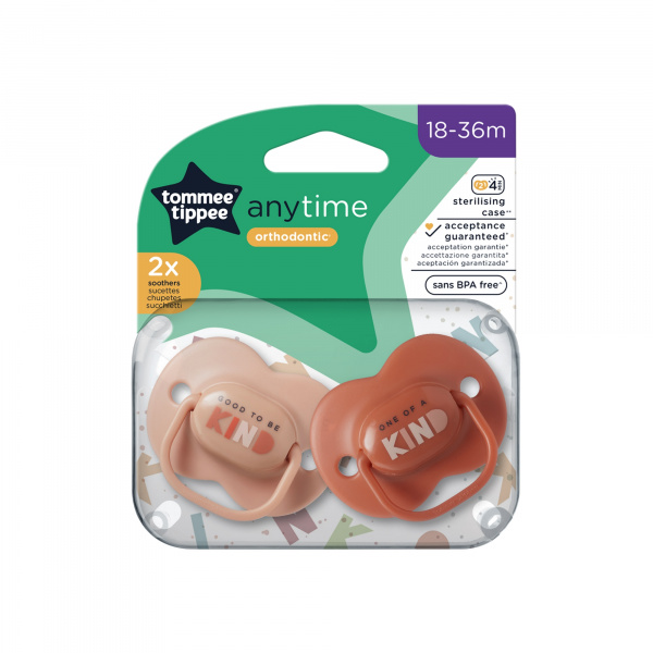 Lot de 2 sucettes anytime 18-36 mois Tommee tippee