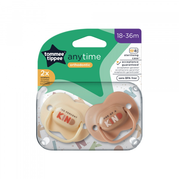 Lot de 2 sucettes anytime 18-36 mois Tommee tippee