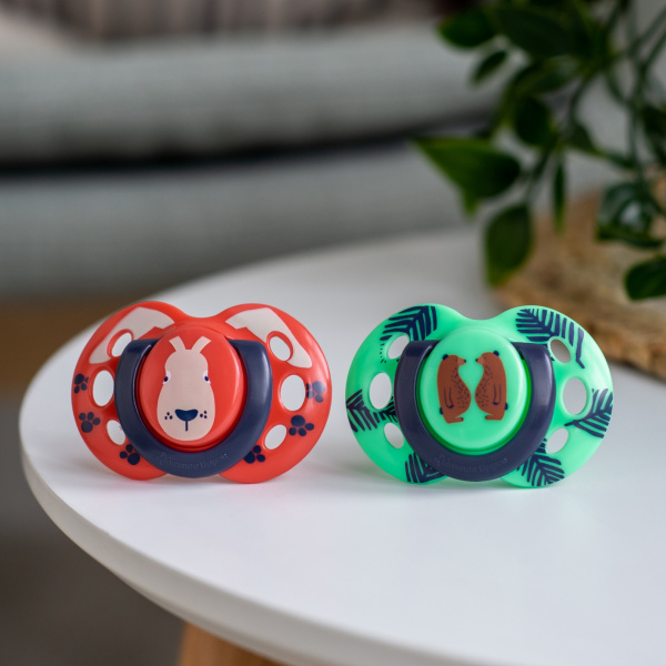 Lot de 2 sucettes closer to nature fun 18-36 mois Tommee tippee