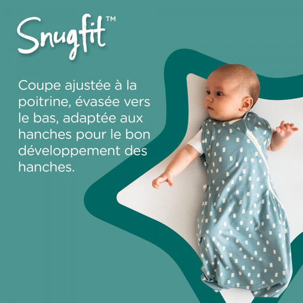 Gigoteuse d'emmaillotage mi saison 3-6 mois gris chiné Tommee tippee