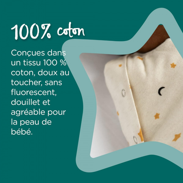 Gigoteuse d'emmaillotage mi saison 3-6 mois gris chiné Tommee tippee