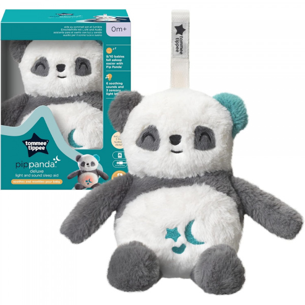 Peluche d'aide au sommeil rechargeable grofriend - pippo le panda Tommee tippee