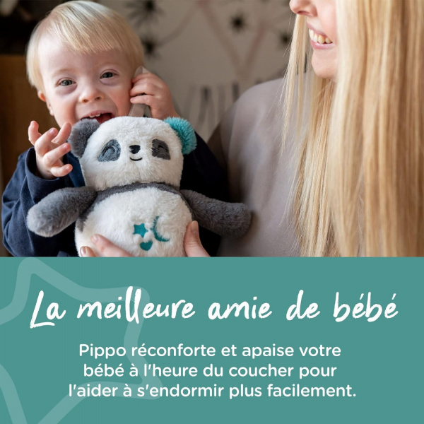 Peluche d'aide au sommeil rechargeable grofriend - pippo le panda Tommee tippee