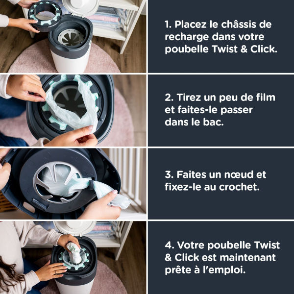 Multipack recharges twist & click x6 Tommee tippee