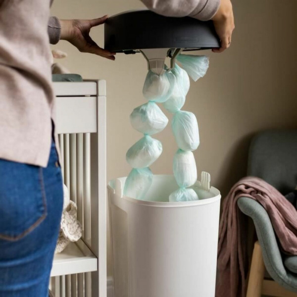 Poubelle à couches twist & click xl blanc Tommee tippee