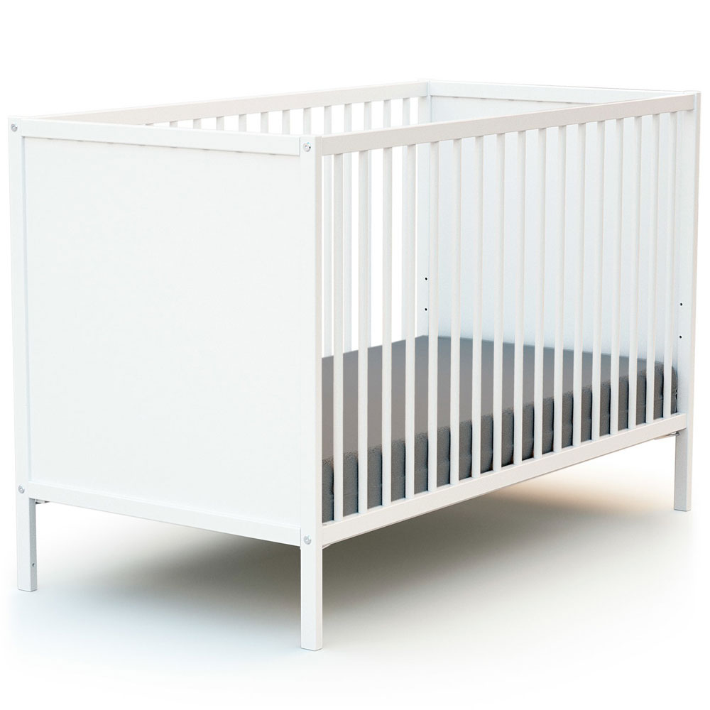 Chambre bébé duo Hamburg - Lit bébé 60x120 + Commode à langer - Blan –  roba