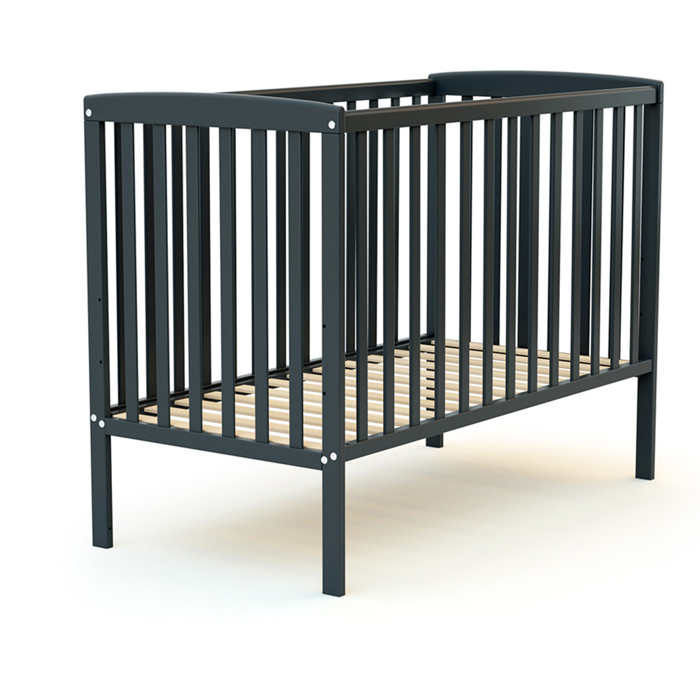Lit Bebe 60x1 Confort Gris Graphite De At4 Sur Allobebe