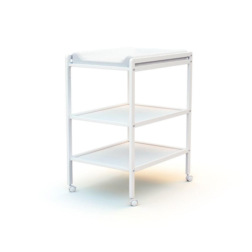 Table À Langer Avec Baignoire Baby Pool + Matelas À Langer Blanc - Naturel  au meilleur prix