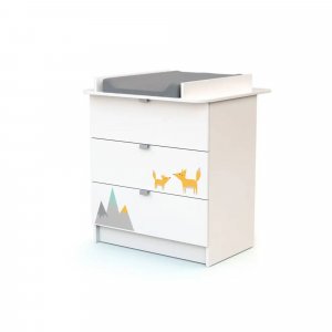 Lit bébé + commode à langer webaby At4