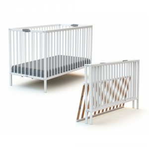 Lit pliant 60x120 cm webaby blanc At4
