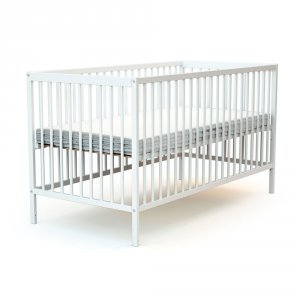 Lit bébé 70x140 cm essentiel blanc At4