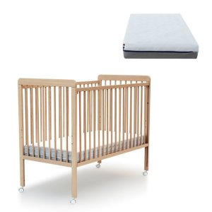 Lit enfant essentiel 60x120 cm hêtre avec matelas At4