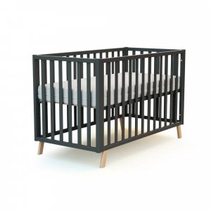 Lit évolutif confort gris graphite 60x120cm At4