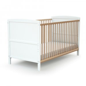 Lit évolutif essentiel blanc et hêtre 70x140 cm At4