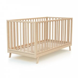 Lit évolutif confort hêtre verni 70x140cm At4