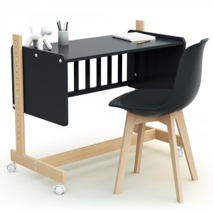 Lit cododo confort graphite / hêtre At4