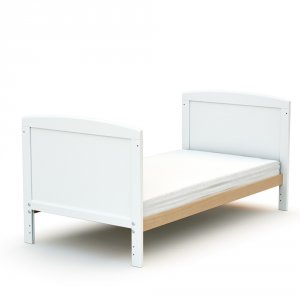 Lit évolutif 60x120 essentiel plus blanc / hêtre At4