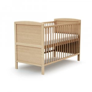Lit bébé évolutif essentiel 60 x 120 cm hêtre verni At4
