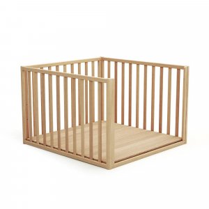 Parc évolutif confort hêtre verni 100 x 100 cm At4