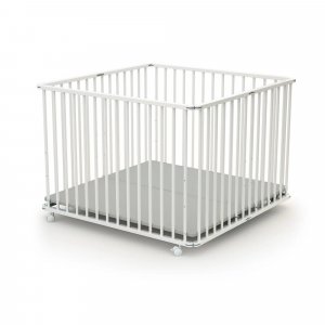 Parc pliant webaby blanc et gris 100x100 At4
