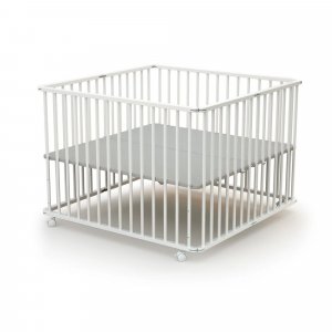 Parc pliant webaby blanc et gris 100x100 At4