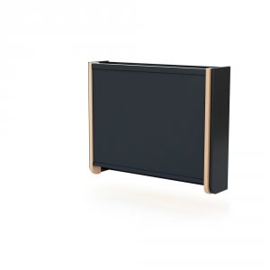 Table à langer murale confort gris graphite et hêtre verni At4