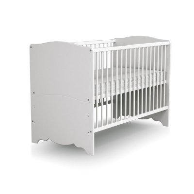 Lit bébé 60x120 cm marelle blanc