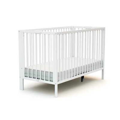 Lit bébé pliant essentiel blanc 60x120