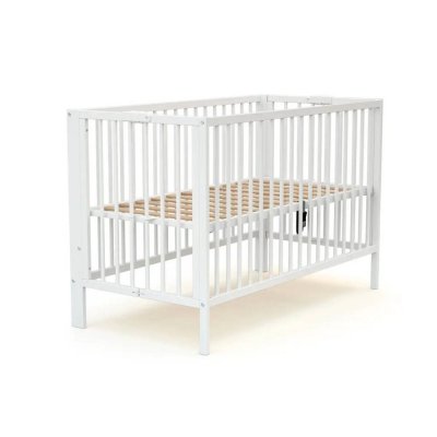Lit bébé pliant essentiel blanc 60x120