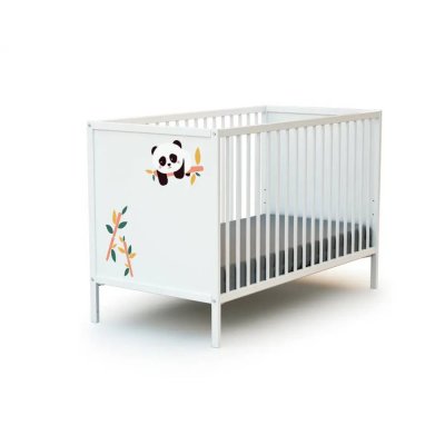 Lit bébé webaby à panneaux panda 60x120 cm