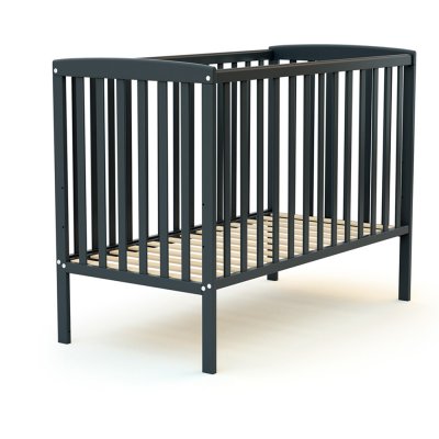 Lit bébé 60x120 confort gris graphite