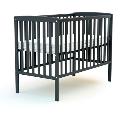 Lit bébé 60x120 confort gris graphite