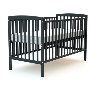 Lit bébé 70x140 confort gris graphite