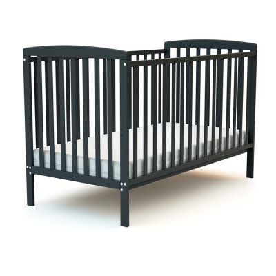 Lit bébé 70x140 confort gris graphite