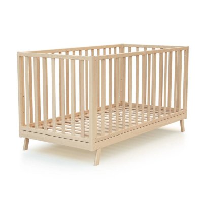 Lit évolutif confort hêtre verni 70x140cm