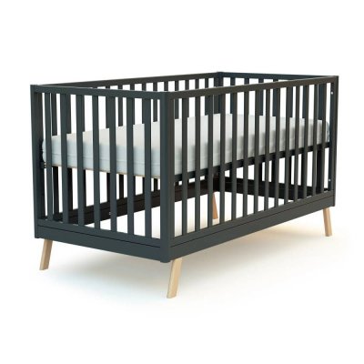 Lit évolutif confort 70x140cm graphite