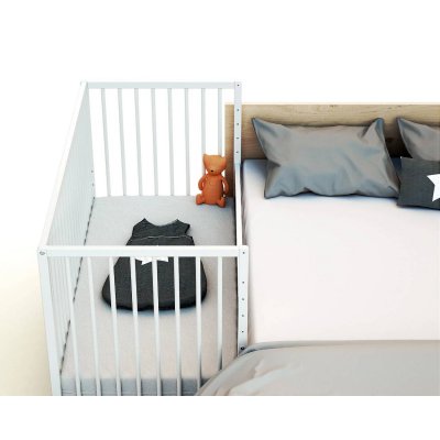 Lit bébé-cododo webaby blanc marque : at4