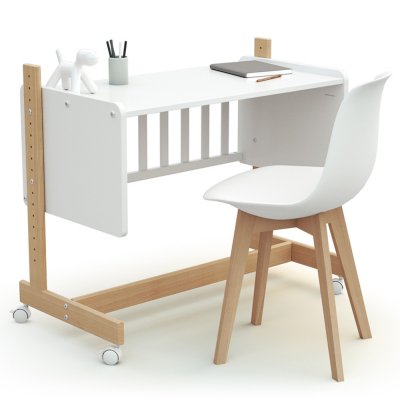 Lit cododo confort blanc / hêtre