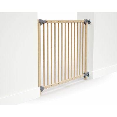 Barrière de sécurité extensible webaby hêtre verni 73-110 cm