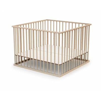 Parc bébé webaby hêtre brut 100x100 cm