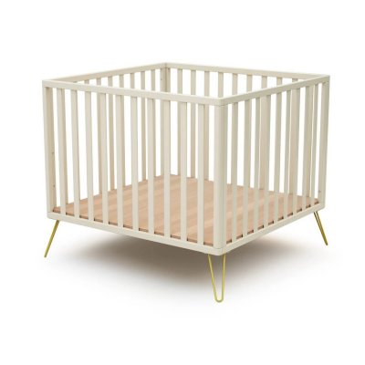 Parc only de jurababy blanc perle et jaune 100 x 100