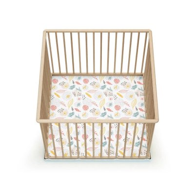 Parc fixe 100x100 hêtre brut