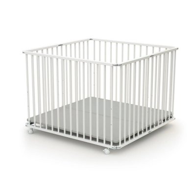 Parc pliant webaby blanc et gris 100x100