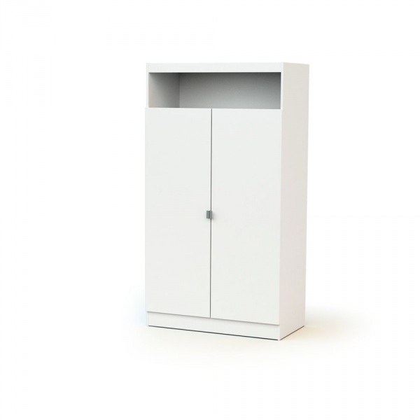 Chambre trio carnaval lit + armoire + meuble à langer blanc At4