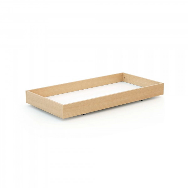 Tiroir de lit bébé en bois essentiel hêtre verni 60 x 120cm At4