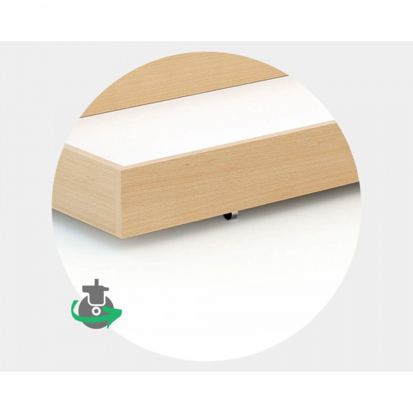 Tiroir de lit bébé en bois essentiel hêtre verni 60 x 120cm At4