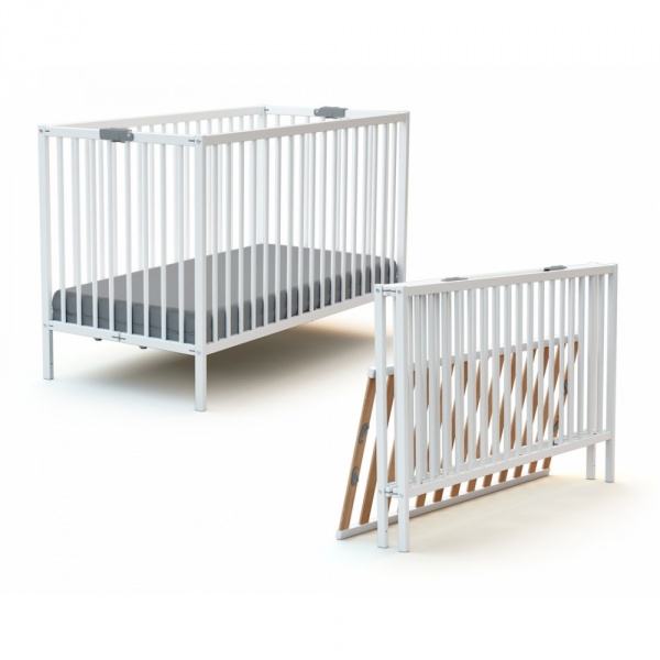 Lit pliant 60x120 cm webaby blanc At4